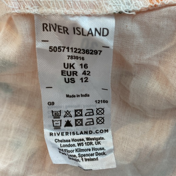 River Island Tie Front Maxi Dress, Size 12 - Picture 15 of 16